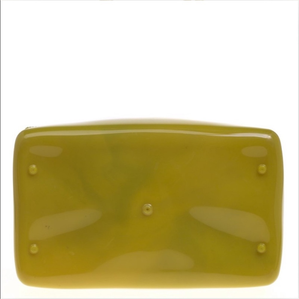 FURLA Citron Yellow Green Jelly Candy Large Satchel Bag - Picture 5 of 14